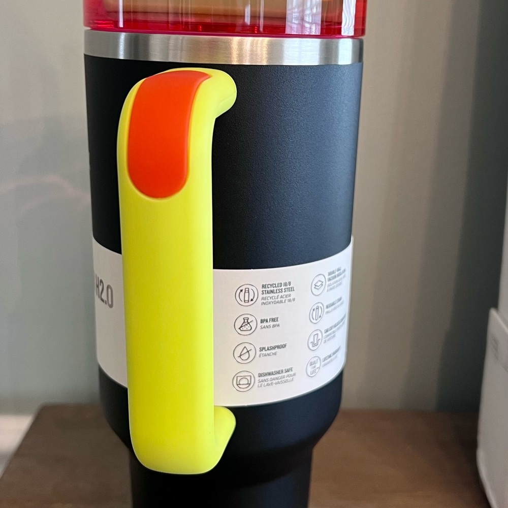 Neon black Stanley tumbler 40oz NWT *ships same day!* - Picture 2 of 7